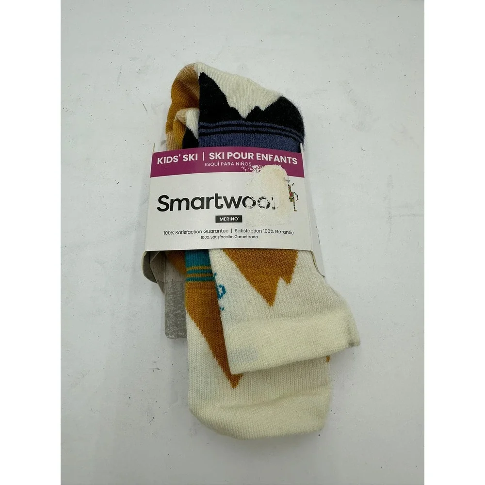 Smartwool Kids Ski Light Cushion OTC Merino Wool Socks Natural Large SW001814100